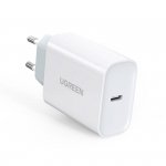 Ugreen szybka ładowarka sieciowa USB Typ C Power Delivery 30 W Quick Charge 4.0 biały (70161)