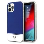 Mini MIHCP12MPCUBINA iPhone 12/12 Pro6,1 granatowy/navy hard case Stripe Collection