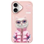 Nimmy etui iPhone 16 6.1 różowy/pink    Cool&Cute 2.0 Cat