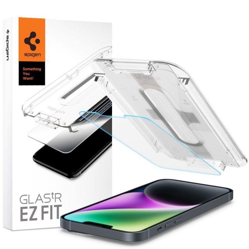 Spigen Glas.TR EZ Fit - Tempered Glass iPhone 13 / iPhone 13 Pro (Clear)   Cases and Glass \ Apple \ iPhone \ iPhone 13 \ Szkło do iPhone 13 Cases and