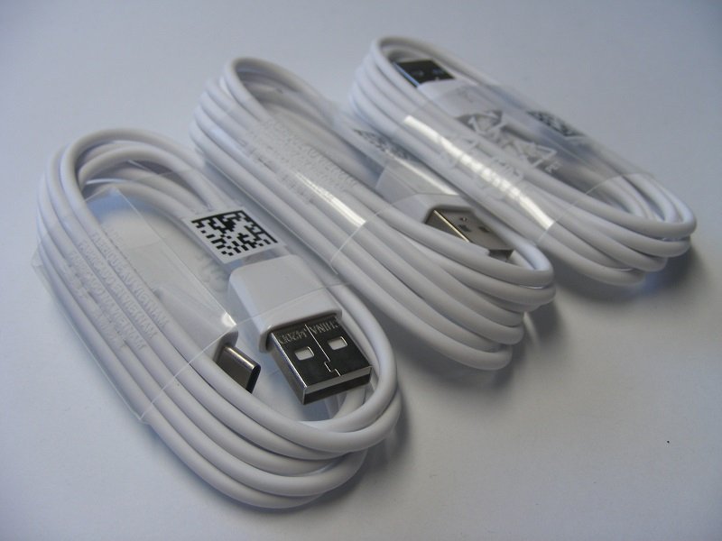 Câble USB Samsung EP-DW700CWE USB type C - Blanc - Français