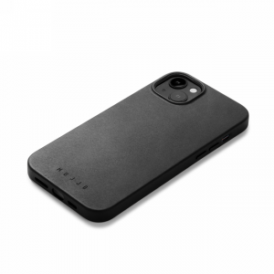 Mujjo Full Leather Case - etui skórzane do iPhone 14  kompatybilne z MagSafe (czarne)