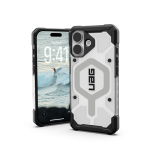 UAG Pathfinder Clear MagSafe - etui do iPhone 17 kompatybilne z MagSafe (ice/silver) [mto]