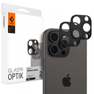 OSŁONA APARATU SPIGEN OPTIK.TR CAMERA PROTECTOR 2-PACK IPHONE 14 PRO / PRO MAX / 15 PRO / PRO MAX / 16 PRO / PRO MAX BLACK