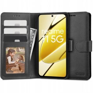 OTWIERANE KSIĄŻKOWE ETUI FUTERAŁ TECH-PROTECT  WALLET REALME 11 5G BLACK
