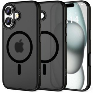 ETUI ETUI PLECKI CASE NAKŁADKA TECH-PROTECT   MAGMAT MAGSAFE IPHONE 16 PLUS MATTE BLACK