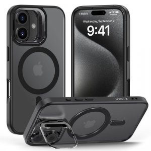 ETUI TECH-PROTECT  MAGSTAND MAGSAFE IPHONE 16 MATTE BLACK