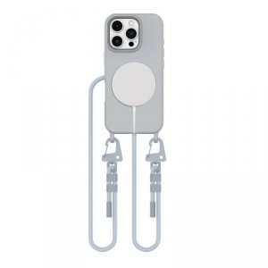 ETUI TECH-PROTECT  MAGNECKLACE MAGSAFE IPHONE 16 PRO MAX CRAYON GREY