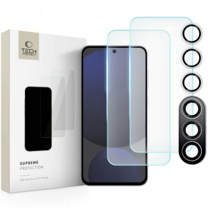 SZKŁO HARTOWANE TECH-PROTECT SUPREME SET SAMSUNG GALAXY S24 FE CLEAR