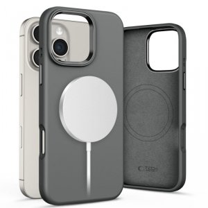 ETUI PLECKI CASE TECH-PROTECT  SILICONE PURE MAGSAFE IPHONE 16 PRO CLAY