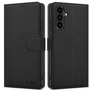 OTWIERANE KSIĄŻKOWE ETUI FUTERAŁ TECH-PROTECT  WALLET SAMSUNG GALAXY A56 5G MATTE BLACK