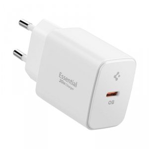 SPIGEN ESSENTIAL EE201EU 1-PORT ŁADOWARKA SIECIOWA  20W WHITE