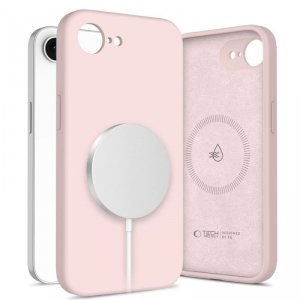 Etui Tech-Protect Silicone MagSafe do iPhone 16e / 17e Pink Pearl