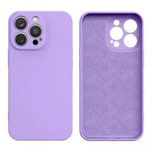 Silicone case etui iPhone 13 Pro silikonowy pokrowiec fioletowe