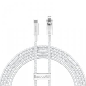 Kabel Baseus CATS010302 Lightning - USB-C 20W 480Mb/s 2m - biały