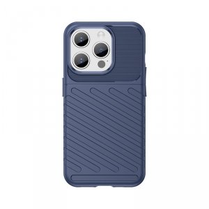 Pancerne etui iPhone 15 Pro Thunder Case - niebieskie