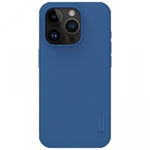 Wzmocnione etui do iPhone 15 Pro Nillkin Super Frosted Shield Pro - niebieskie