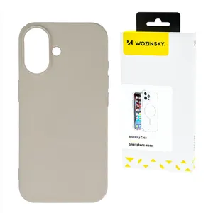 Etui Wozinsky Silicone Case elastyczne silikonowe na Samsung Galaxy S25 Ultra - beżowe