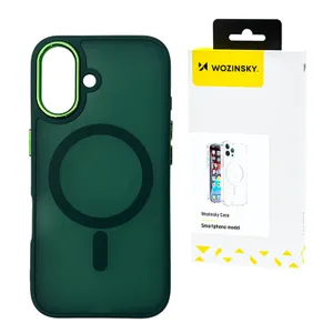Etui Wozinsky Fashion Case MagSafe na Samsung Galaxy S25 - zielone