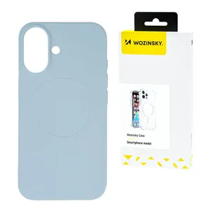 Silikonowe magnetyczne etui Wozinsky Silicone Case Magsafe na Samsung Galaxy S25 - niebieskie