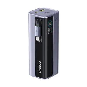 Powerbank Baseus EnerGeek GR11 10000mAh 100W ze zwijanym kablem - szary
