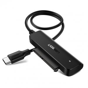 Ugreen adapter przejściówka dysku HDD SSD 2,5'' SATA III 3.0 - USB Typ C 3.2 Gen 1 (SuperSpeed USB 5 Gbps) czarny (70610 CM321)