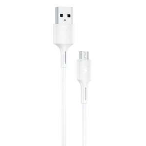 WK Design YouPin kabel przewód USB - micro USB 3A 1m biały (WDC-136m)