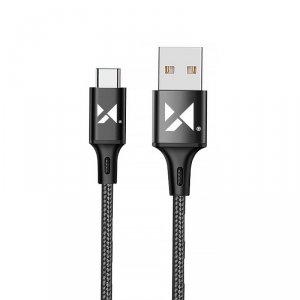 Wozinsky kabel USB - USB Typ C 2,4A 2m czarny(WUC-C2B)