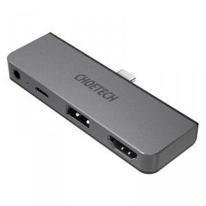 Choetech stacja dokująca do Apple iPad Pro adapter HUB USB Typ C 4w1 60W PD czarny (HUB-M13)