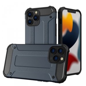 Hybrid Armor pancerne hybrydowe etui pokrowiec iPhone 13 Pro Max niebieski