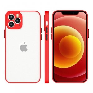 Milky Case silikonowe elastyczne półprzezroczyste etui do Samsung Galaxy S20+ (S20 Plus) czerwony