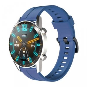 Silikonowy pasek do zegarka smartwatcha Huawei Watch GT / GT2 / GT2 Pro niebieski
