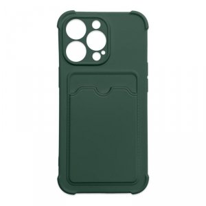 Card Armor Case etui pokrowiec do iPhone XS Max portfel na kartę silikonowe pancerne etui Air Bag zielony