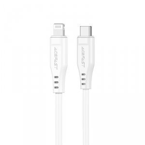 Kabel Acefast C3-01 Lightning - USB-C PD 30W 3A 480Mb/s 1,2m - biały