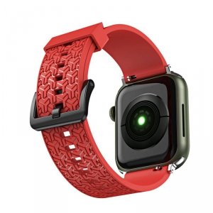Watch Strap Y pasek do Apple Watch 7 / 6 / 5 / 4 / 3 / 2 / SE (45 / 44 / 42mm) opaska bransoleta do zegarka czerwony