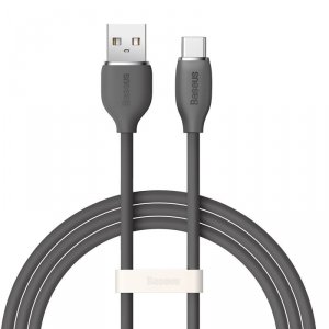 Baseus kabel, przewód USB – USB Typ C 100W długość 1,2 m Jelly Liquid Silica Gel – czarny
