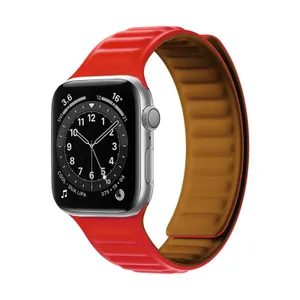 Pasek magnetyczny Magnetic Strap opaska bransoleta do Apple Watch 38 / 40 mm - czerwony
