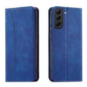 Magnet Fancy Case etui do Samsung Galaxy S22 pokrowiec portfel na karty kartę podstawka niebieski
