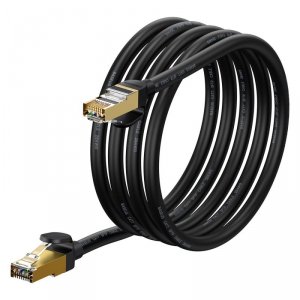 Baseus Speed Seven szybki kabel sieciowy RJ45 10Gbps 2m czarny (WKJS010301)
