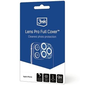 3MK Lens Pro Full Cover iPhone 12 Pro Max Szkło hartowane na obiektyw aparatu z ramką montażową 1szt