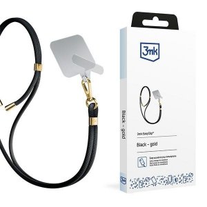 3MK EasyClip Black (gold)Smycz do telefonu