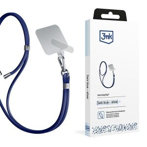 3MK EasyClip Dark Blue (silver)smycz do telefonu