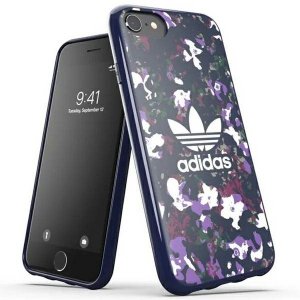 Adidas Snap Case Floral iPhone SE2022 / SE2020 / 7 / 8 / 6 / 6s granatowy/navy 40545
