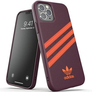 Adidas OR Moulded PU iPhone 12/12 Pro bordowo-pomarańczowy/maroon-orange 42257