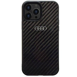 Audi Carbon Fiber iPhone 14 Pro 6.1 czarny/black hardcase AU-TPUPCIP14P-R8/D2-BK