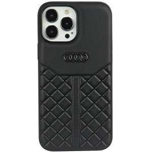 Audi Genuine Leather iPhone 13 Pro Max 6.7 czarny/black hardcase AU-TPUPCIP13PM-Q8/D1-BK