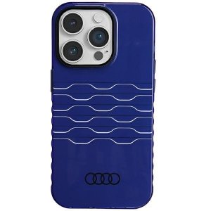 Audi IML MagSafe Case iPhone 14 Pro 6.1 niebieski/navy blue hardcase AU-IMLMIP14P-A6/D3-BE