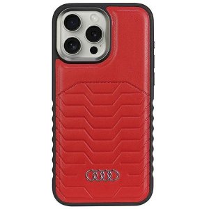 Audi Synthetic Leather MagSafe iPhone 15 Pro 6.1 czerwony/red hardcase AU-TPUPCMIP15P-GT/D3-RD