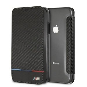 BMW BMTRBKI61PUCARTCBK iPhone Xr book czarny/black Carbon Tricolor Stripe
