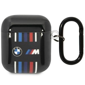 BMW BMA222SWTK AirPods 1/2 cover czarny/black Multiple Colored Lines